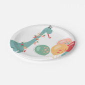 Dinosaur Birthday Themenpapier Teller DINO1 (Schrägansicht)