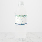 Dinosaur Birthday Wasserflaschenetikett (Rückseite)