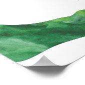 Dinosaur Birthday Welcome Sign Poster (Ecke)