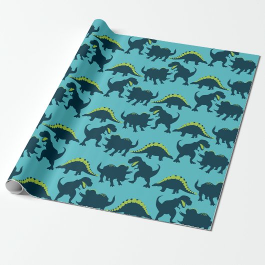 Dinosaur Birthday Wrapping Paper Geschenkpapier (Ungerollt)