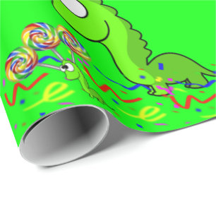 Dinosaur Birthday Wrapping Paper Geschenkpapier