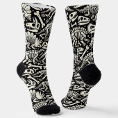 Dinosaur Bone Adventure Socken (Gewinkelt)
