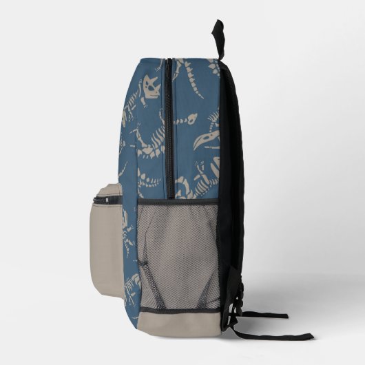 Dinosaur Bones Boys School Bedruckter Rucksack (Rechts)