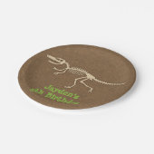 Dinosaur Bones Kids Birthday Party Supplies Pappteller (Schrägansicht)