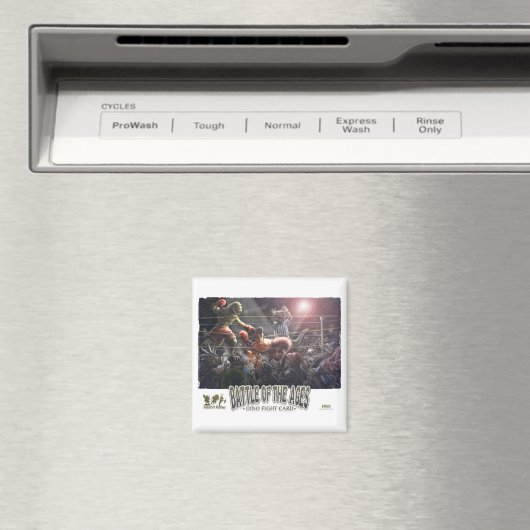 Dinosaur Boxing Magnet (In Situ (Geschirrspüler))