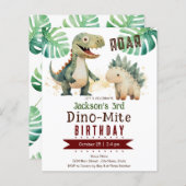 Dinosaur Boy 3. Geburtstagszeitung (Vorne/Hinten)