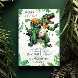 Dinosaur Boy Baby Dusche Party Einladung