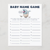 Dinosaur Boy Baby Name Dusche Spiel (Vorderseite)
