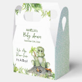 Dinosaur Boy Baby Shower Geschenkschachtel (Geöffnet)