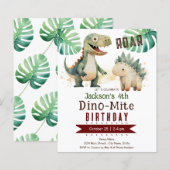 Dinosaur Boy Birthday Haushaltspapier (Vorne/Hinten)