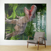 Dinosaur Boy BIRTHDAY Hintergrund Wandteppich (Beispiel (Horizontal))