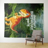 Dinosaur Boy BIRTHDAY Hintergrund Wandteppich (Beispiel (Horizontal))