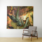 Dinosaur Boys Birthday TRex | Hintergrund für Foto Wandteppich (Beispiel (Horizontal))