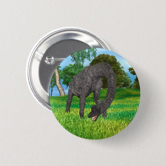 Dinosaur Brachiosaurus Button (Vorne & Hinten)