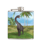 Dinosaur Brachiosaurus Flachmann (Vorderseite)