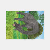 Dinosaur Brachiosaurus Fleecedecke (Vorderseite (Horizontal))