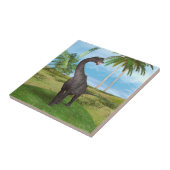 Dinosaur Brachiosaurus Fliese (Seite)
