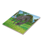 Dinosaur Brachiosaurus Fliese (Seite)