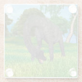 Dinosaur Brachiosaurus Glasuntersetzer (Rückseite)