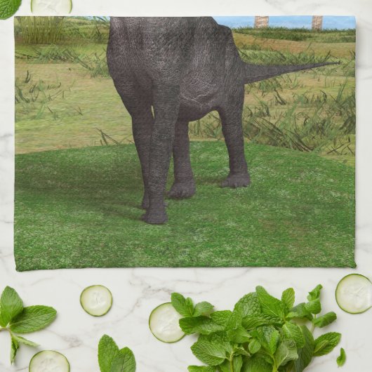 Dinosaur Brachiosaurus Handtuch (Gefaltet)