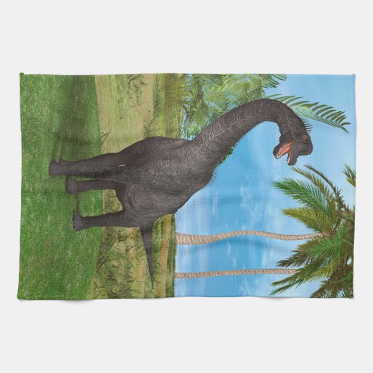 Dinosaur Brachiosaurus Handtuch (Horizontal)