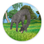 Dinosaur Brachiosaurus Keramikknauf (Vorderseite)
