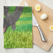 Dinosaur Brachiosaurus Küchentuch (Viertel Falte)