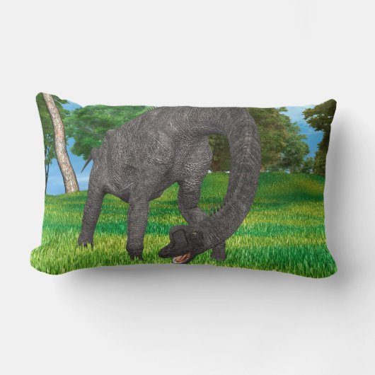 Dinosaur Brachiosaurus Lendenkissen (Vorderseite)