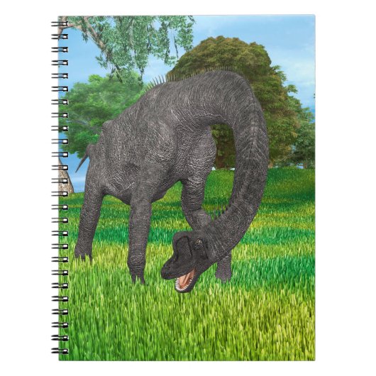 Dinosaur Brachiosaurus Notizblock (Vorderseite)