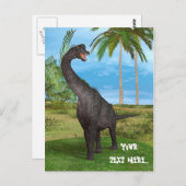 Dinosaur Brachiosaurus Postkarte (Vorne/Hinten)