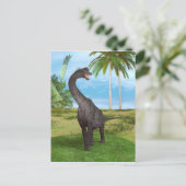 Dinosaur Brachiosaurus Postkarte (Stehend Vorderseite)