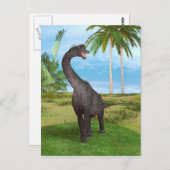 Dinosaur Brachiosaurus Postkarte (Vorne/Hinten)
