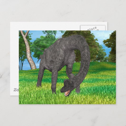 Dinosaur Brachiosaurus Postkarte (Vorne/Hinten)