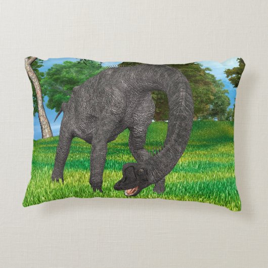 Dinosaur Brachiosaurus Zierkissen (Rückseite)
