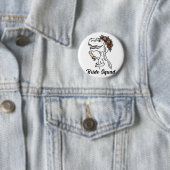 Dinosaur Bride Squad Bridesmaid Junggeselinnen-Abs Button (Beispiel)