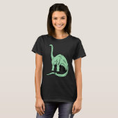 Dinosaur Brontosaurus Cute Prehistoric Foot Dino f T-Shirt (Vorne ganz)