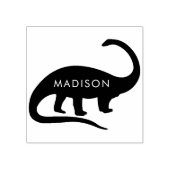 Dinosaur Brontosaurus Niedlich Kid's Name Gummistempel (Prägung)