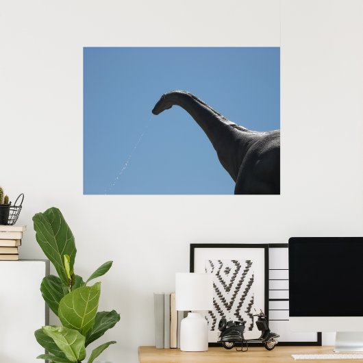 Dinosaur Brontosaurus Poster (Heimbüro)