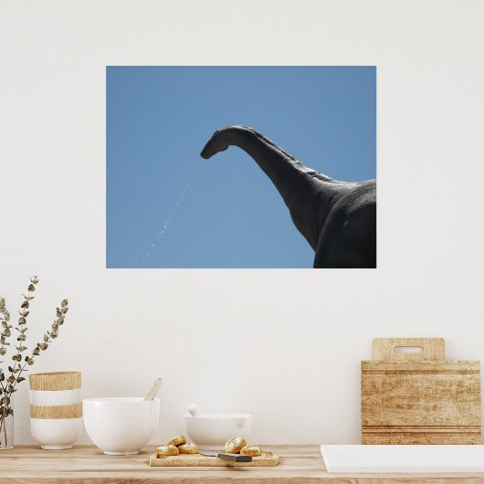 Dinosaur Brontosaurus Poster (Küche)