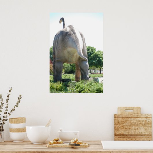 Dinosaur Brontosaurus Poster (Küche)