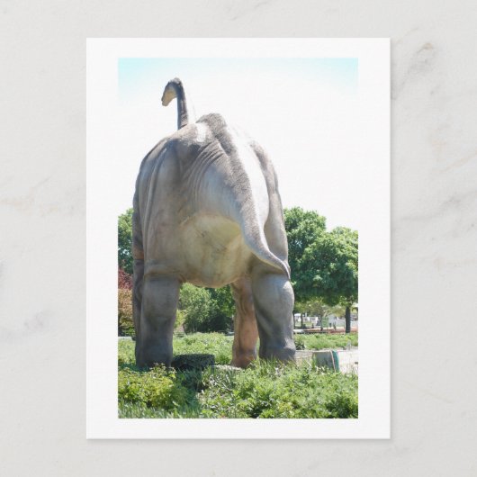 Dinosaur Brontosaurus Postkarte (Vorderseite)