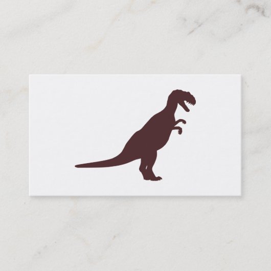 Dinosaur Brown Visitenkarte (Vorderseite)