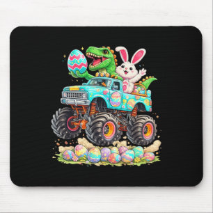 Dinosaur Bunny Mit LKW Ostern Lustige Eierjagd Ki Mousepad