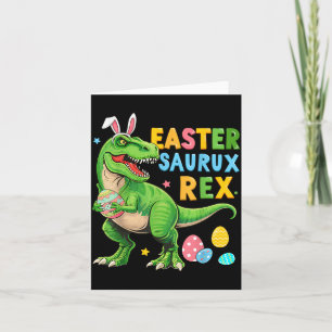 Dinosaur Bunny Saurus Rex für Kinder Jungen Mädche Karte