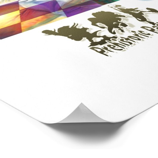 Dinosaur Cafe Poster (Ecke)