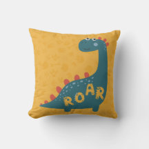 Dinosaur Cartoon Gelb Blau Brüllen Kinderzimmer De