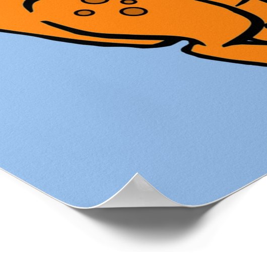 Dinosaur cartoon poster (Ecke)