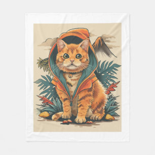 Dinosaur Cat Explorer Fleecedecke