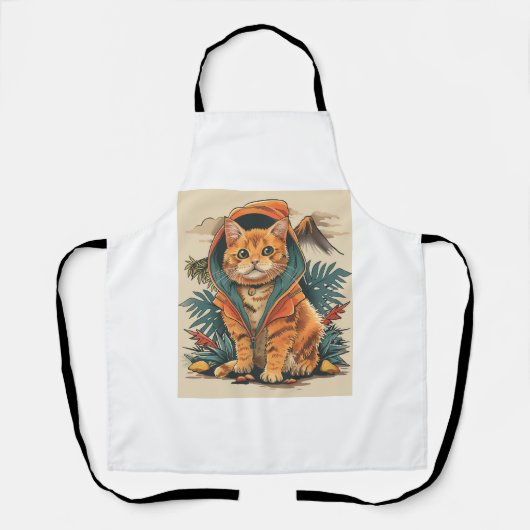 Dinosaur Cat Explorer Schürze (Vorderseite)