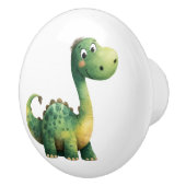 Dinosaur Ceramic Drawer Pull for Kids Nursery Keramikknauf (Rechts)